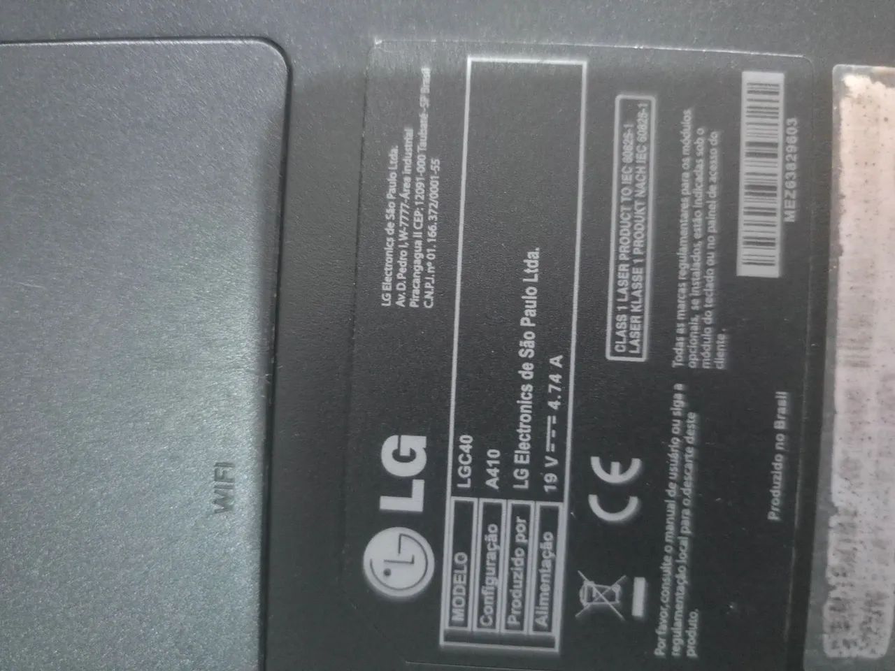 Carcaça notebook LG a410 sem gaveta cd - Foto 3
