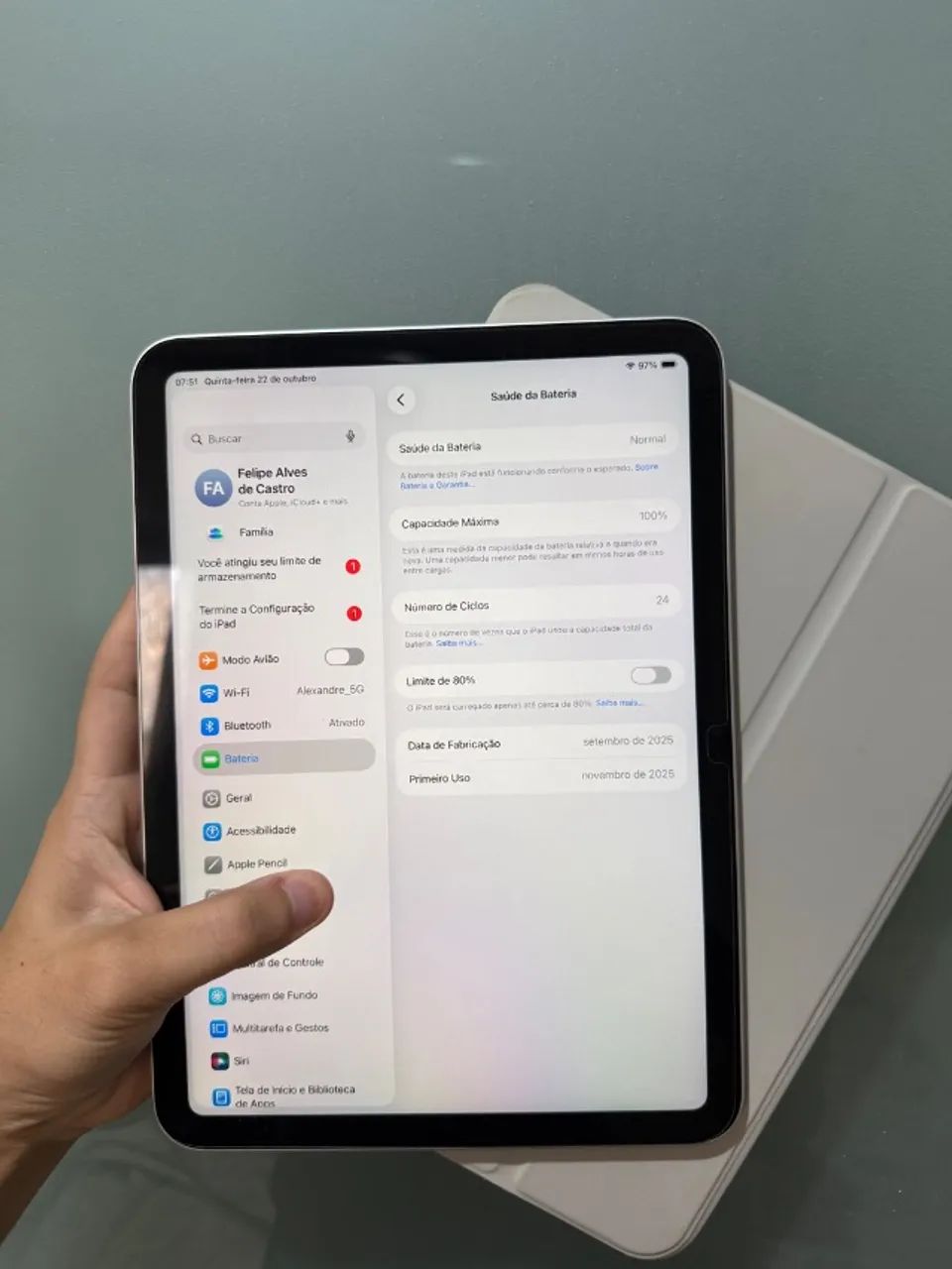 IPAD 11 (A16) 128GB - ACEITO OLX PAY - Foto 5