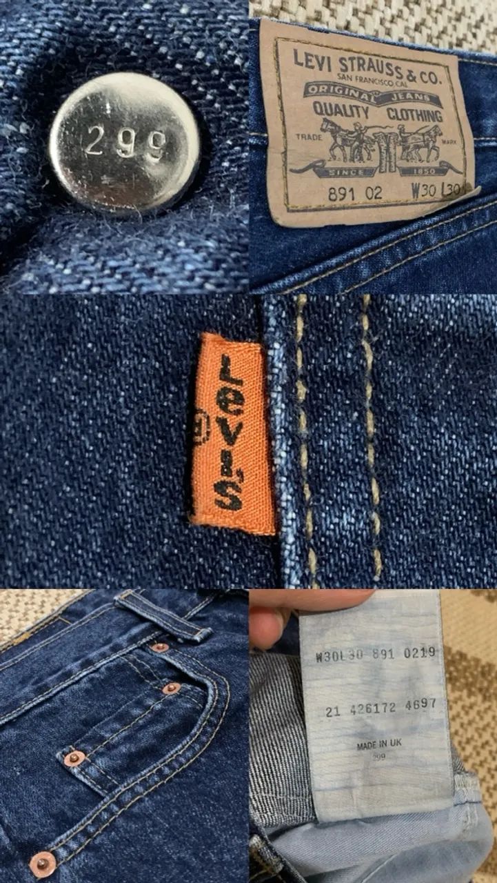 Calça Levis 891 02 vintage - Foto 4