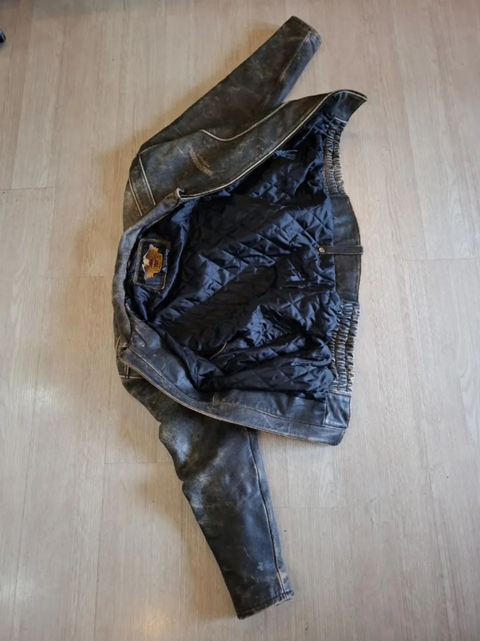 Jaqueta de couro Harley Davidson original/ estado impecável - Foto 5