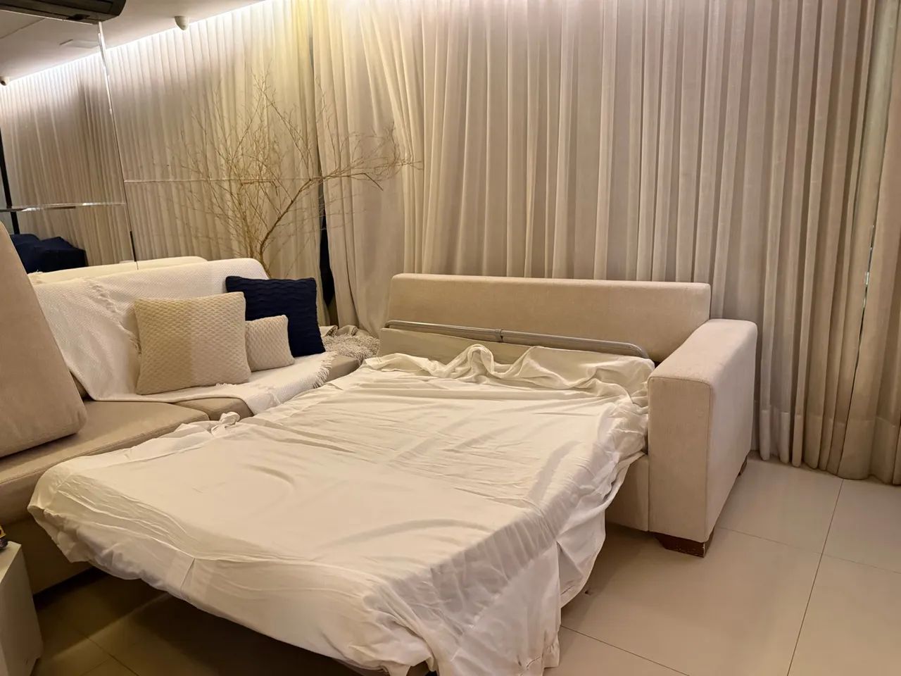 Sofá com cama Queen de 8 lugares Novo - Foto 5