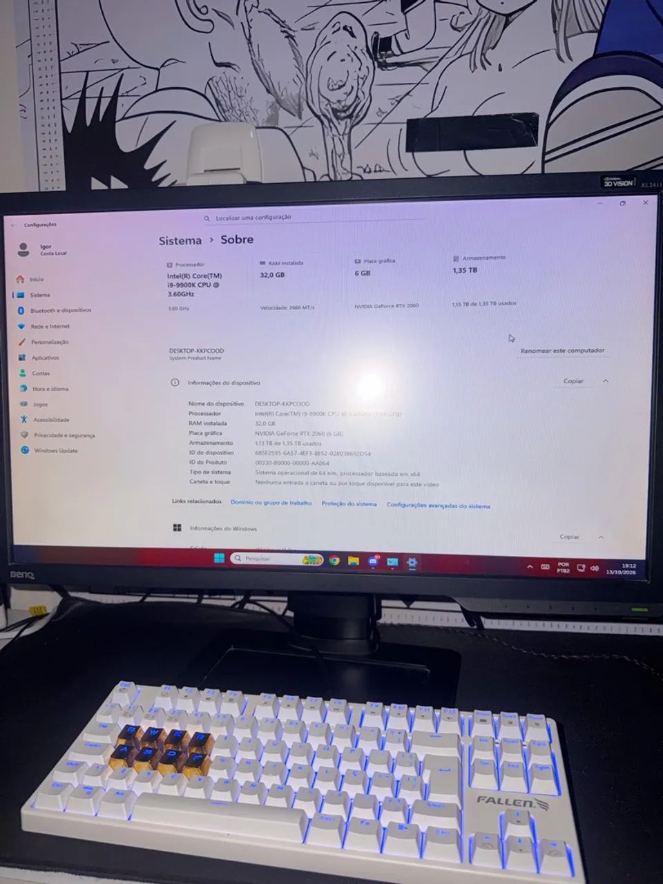 VENDO PC GAMER i9