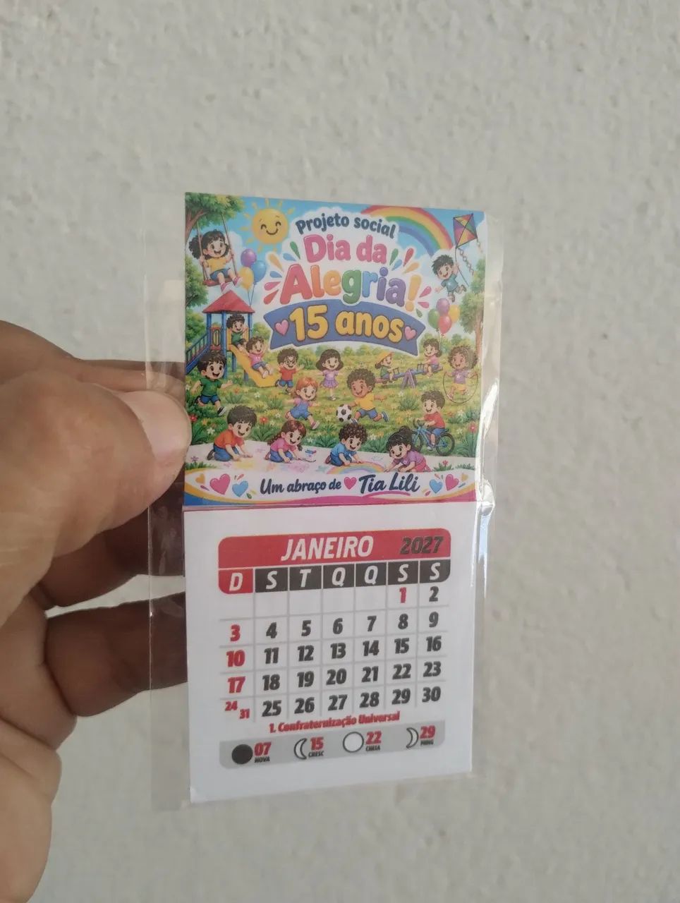 Calendário de geladeira 