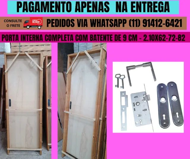 porta  codigo madeira 210x82