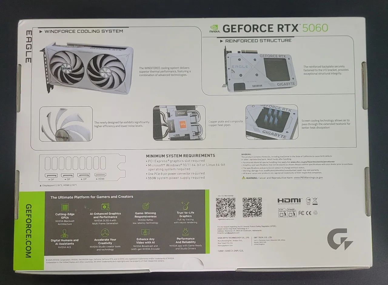 RTX 5060 Eagle Ice OC Gigabyte (Nova) - Foto 2