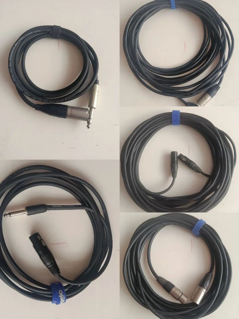 Cabos áudio XLR (Lote)