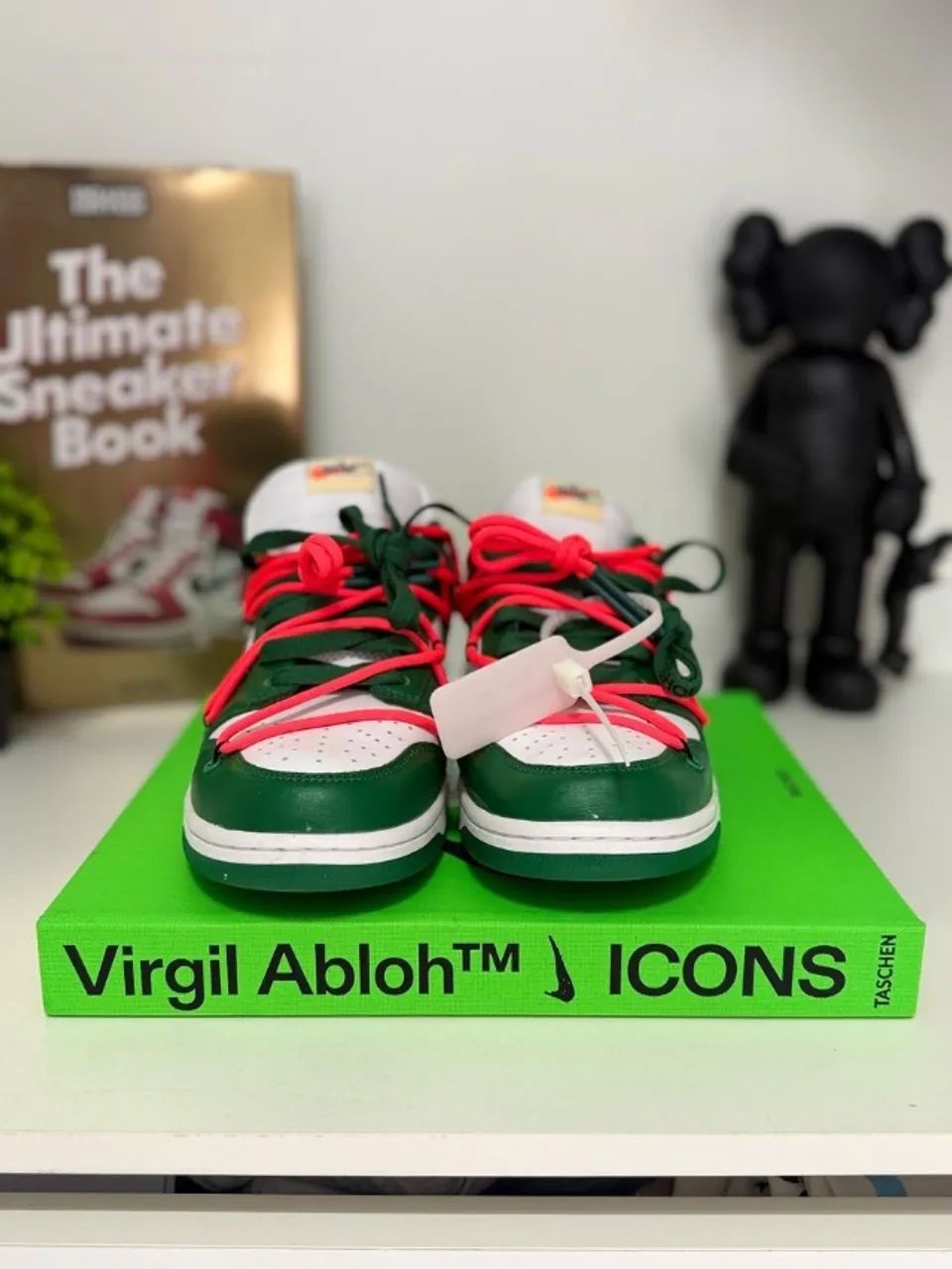 Tênis off-white x nike dunk pine green