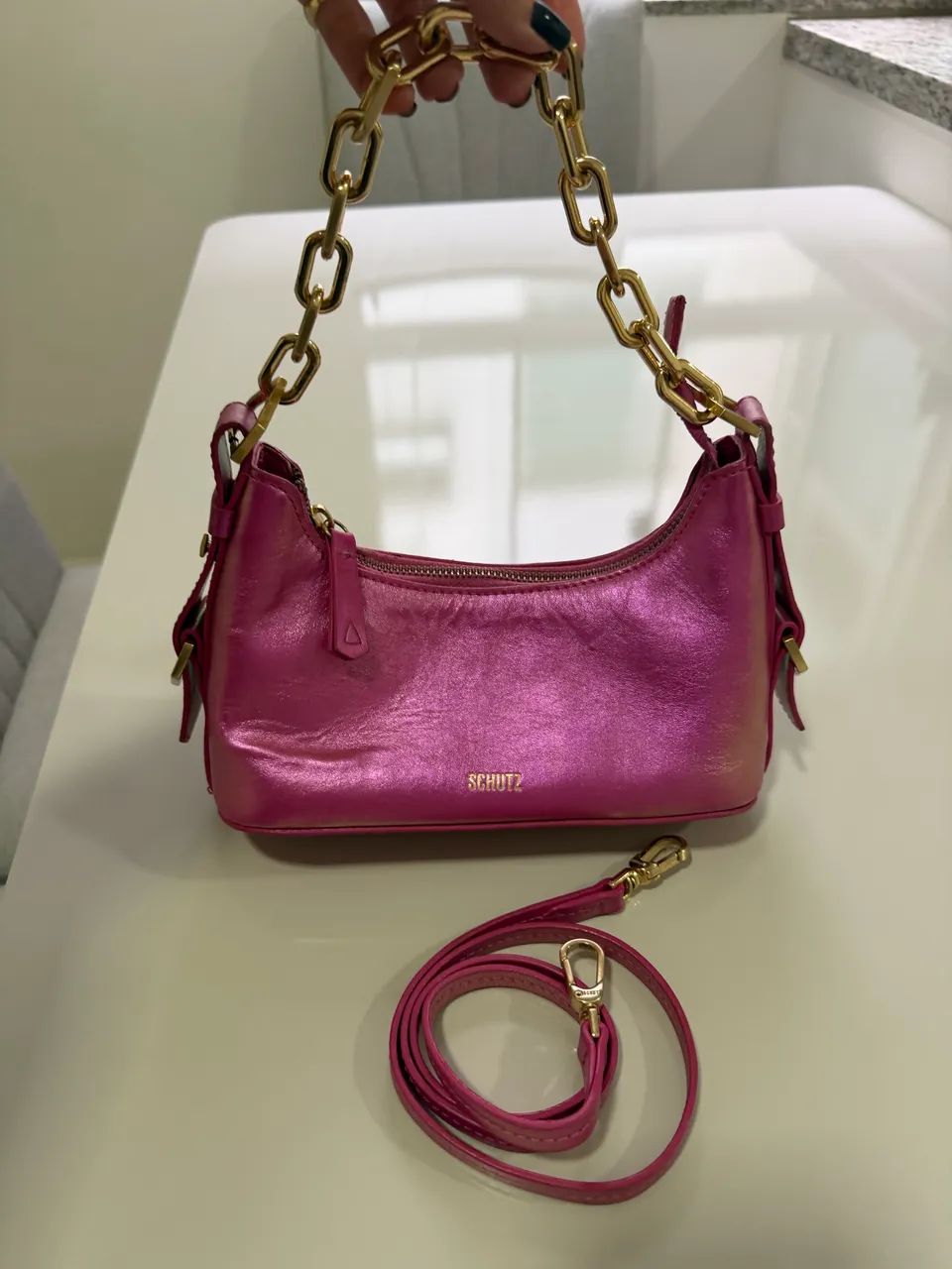 Bolsa couro Shultz  - Foto 5