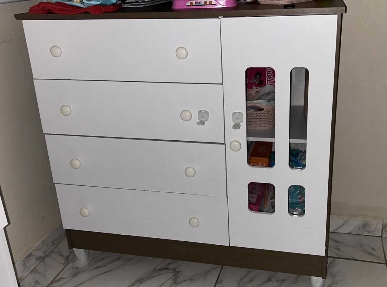 Kit berço americano + colchão + cômoda  - Foto 3