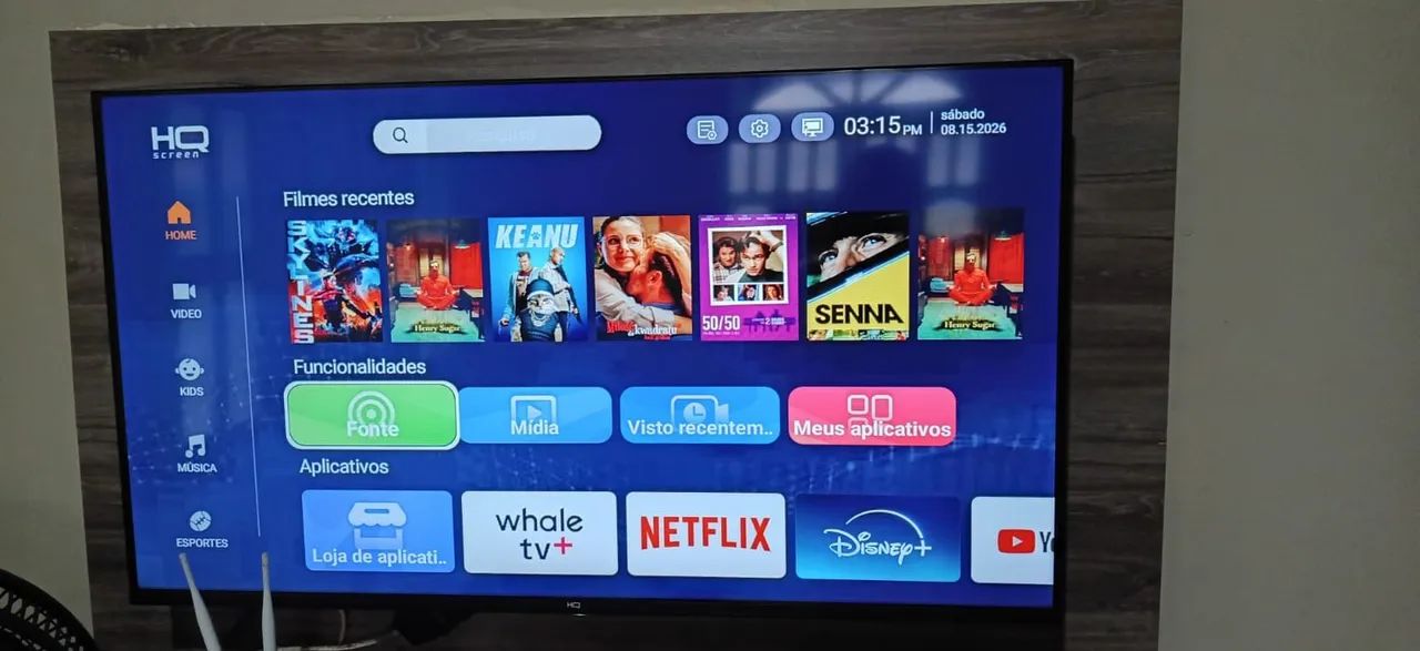 Smart TV pronta pra uso 