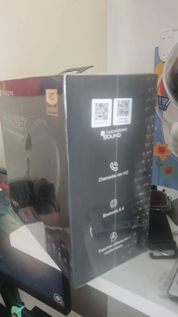 Fone Preto Headset com Cancelamento de Ruido - Foto 3