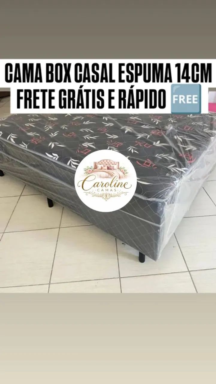 Cama box Espuma 14cm celada - Foto 2