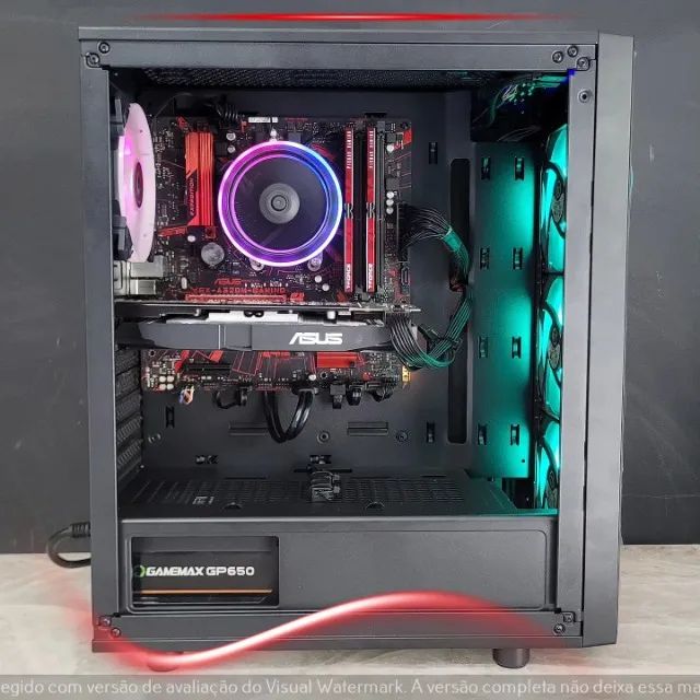 Computador Gamer Ryzen 5 3600, RX 580 8GB, 16GB RAM, SSD 240GB, HD 1TB - Foto 4