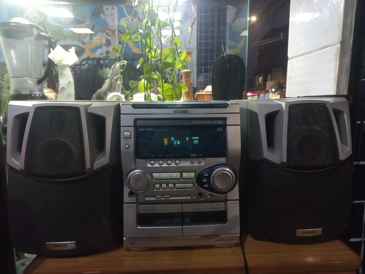Aparelho de som 3 CDs Aiwa