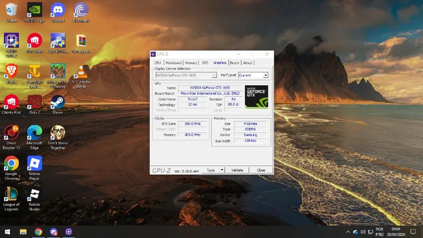 Placa de video MSI ddr6 1650 4gb - Foto 2