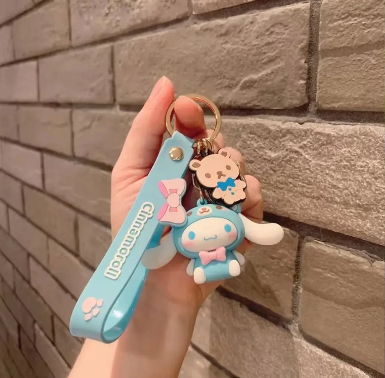 Chaveiro Cinnamoroll, 3d, 4,5cm X 6cm, Com Alça - Azul - Foto 2