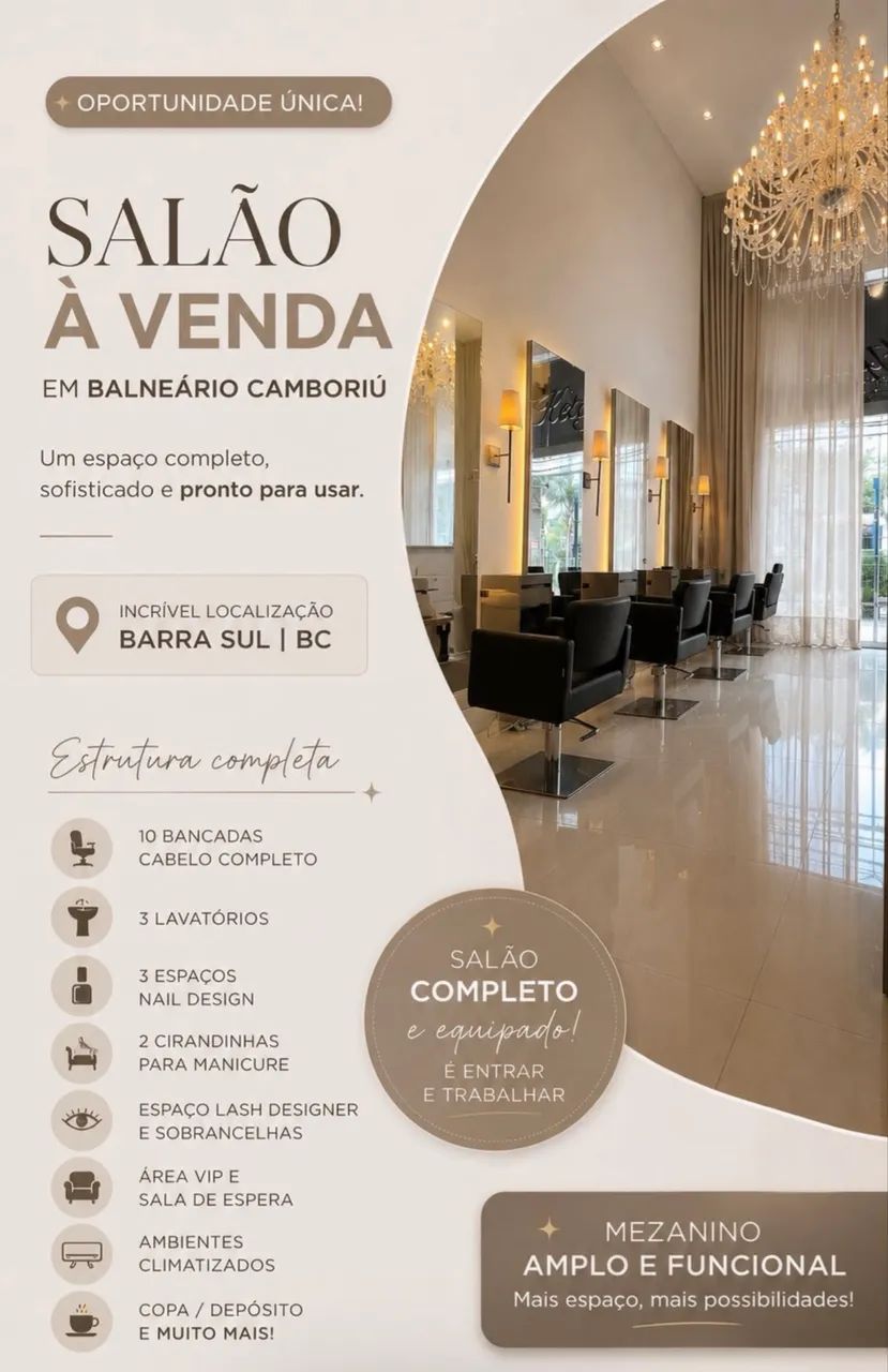 OPORTUNIDADE- salão de beleza 