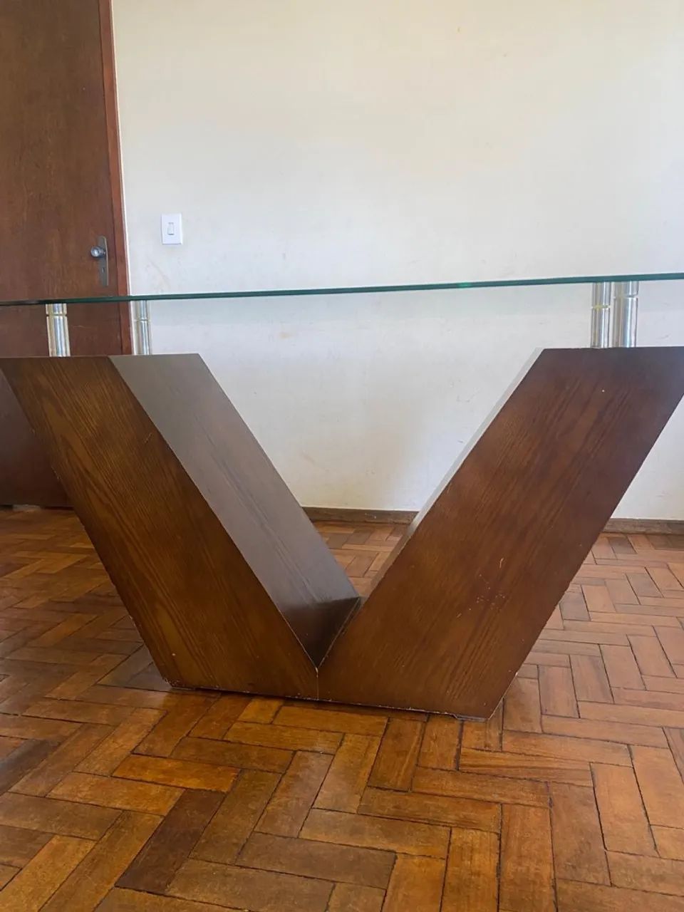 Mesa de jantar com tampo de vidro  - Foto 2