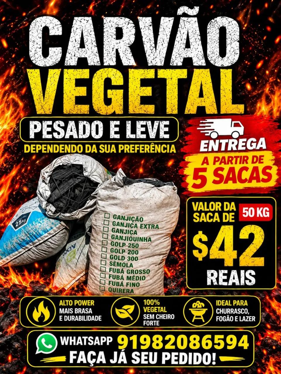 CARVÃO DE QUALIDADE 