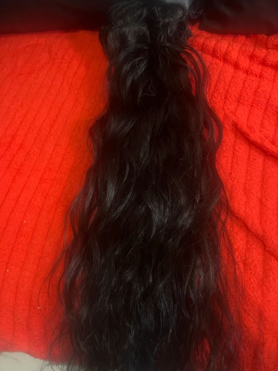 Cabelo humano já tecido