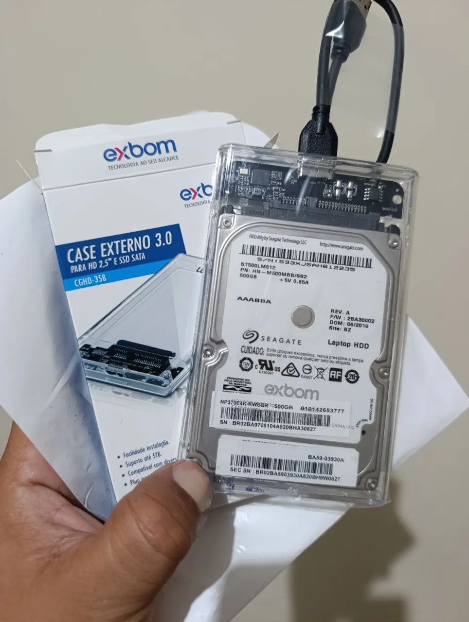 HD EXTERNO 500GB USB 3.0 Ótimo para Vídeos Games ? Notebook PC - Foto 4