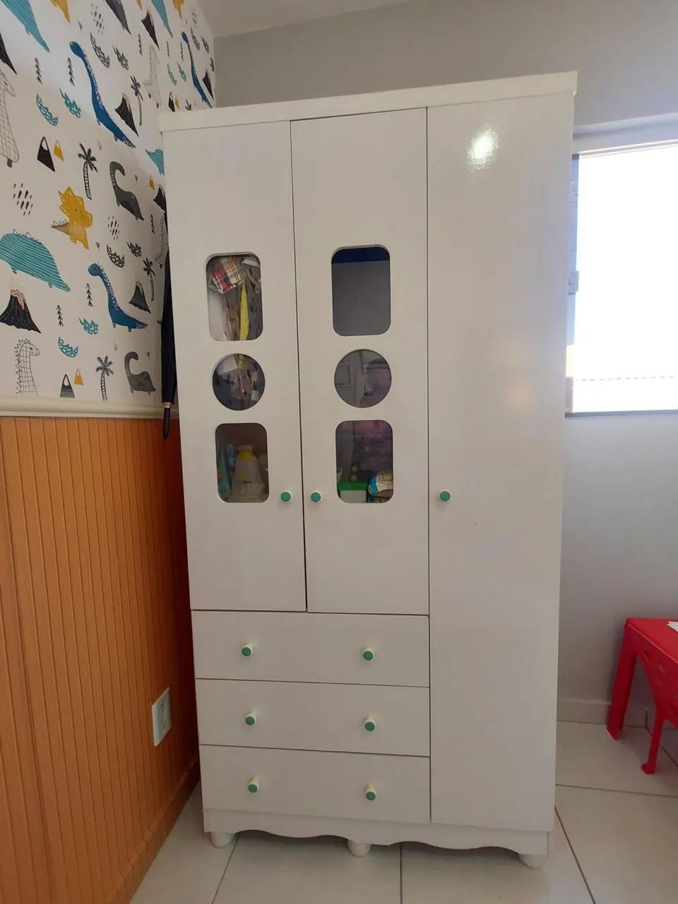Vendo berço cama e guarda roupa infantil  - Foto 4