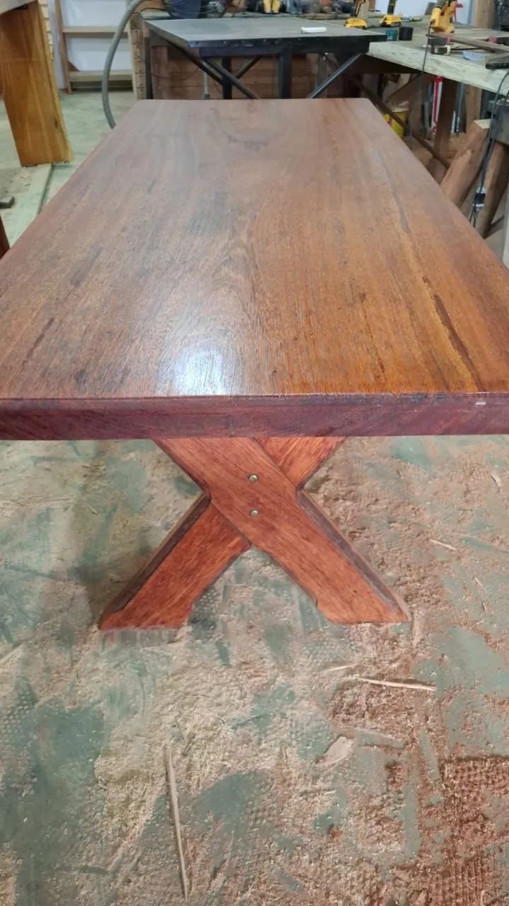 Mesa madeira nobre prancha única  - Foto 2