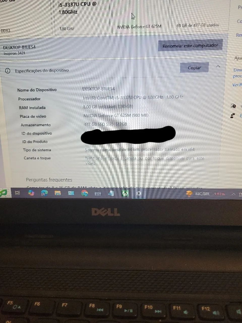 Notebook Dell Inspiron 3421 - Foto 3