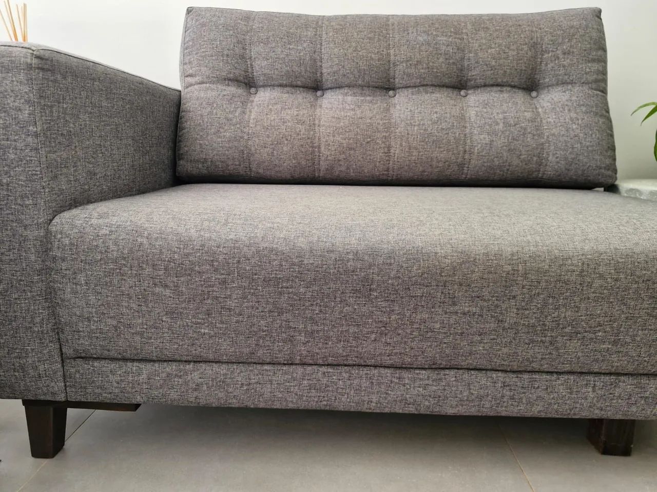 Sofá Cinza em Linho: Modular e Versátil - Foto 4