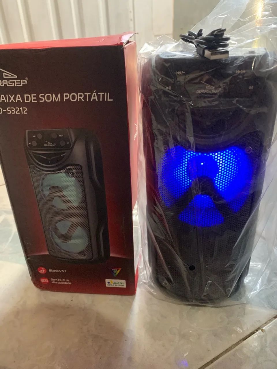 Caixinha de som Bluetooth nova na caixa  - Foto 5