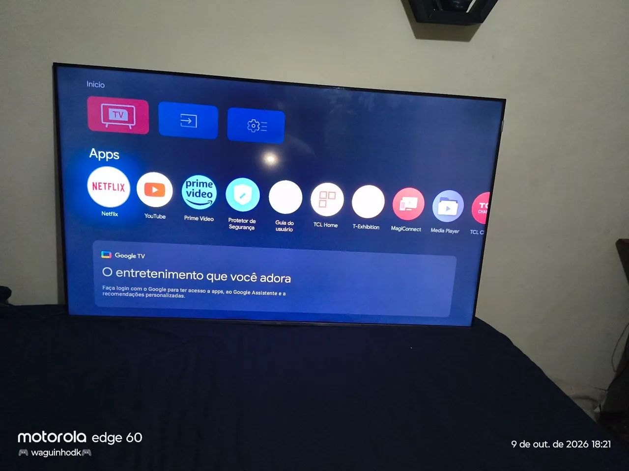 Vendo a tv TCL de 55 polegadas