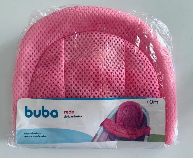 Rede De Protecao Para Banheira Bebê, Buba, Rosa