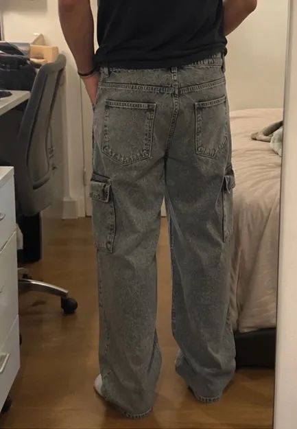 Calça Jeans baggy 36 - Foto 3