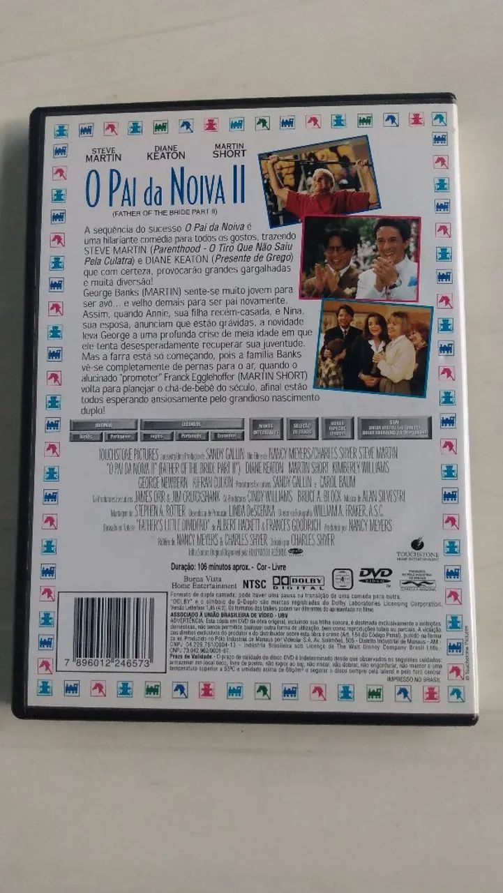 DVDs original o pai da noiva 2 ótimo estado..  - Foto 3