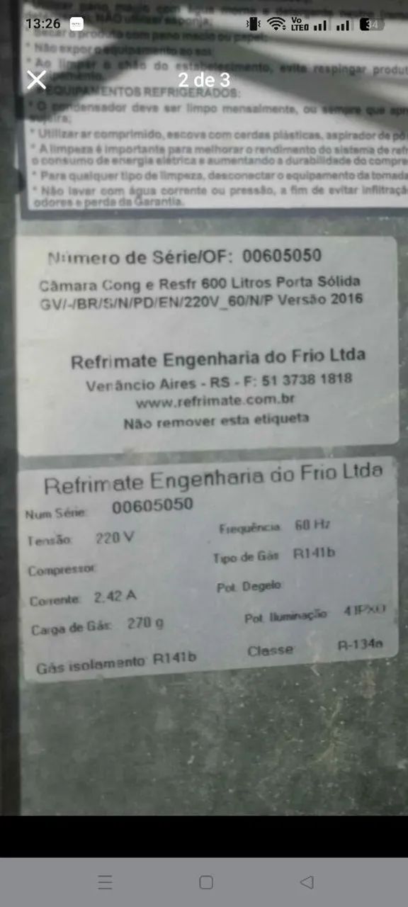 Freezer vertical 600l (Gela e Congela)  - Foto 2