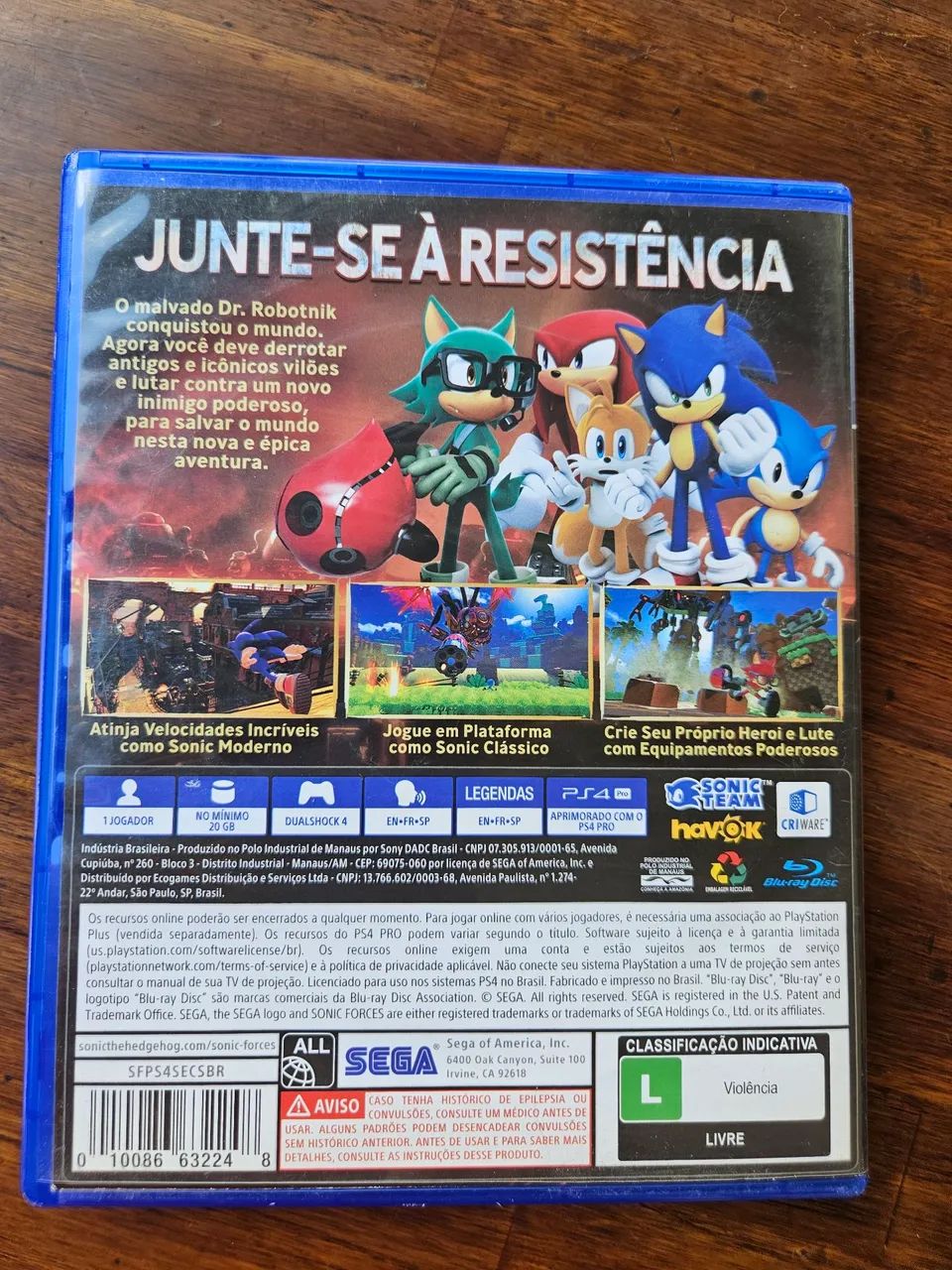Jogo sonic forces ps4 - Foto 3