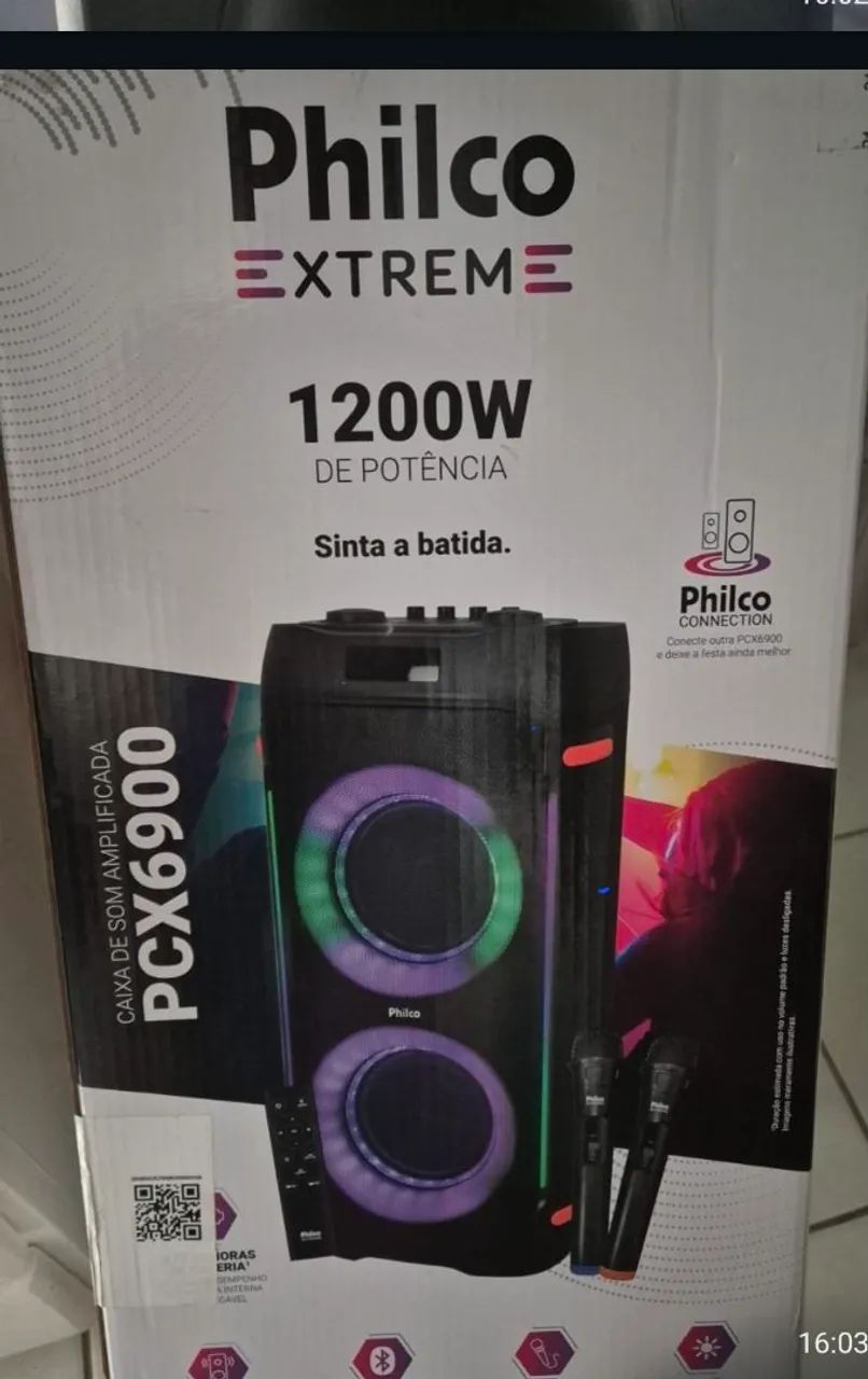 Caixa de som pcx6900 1200w