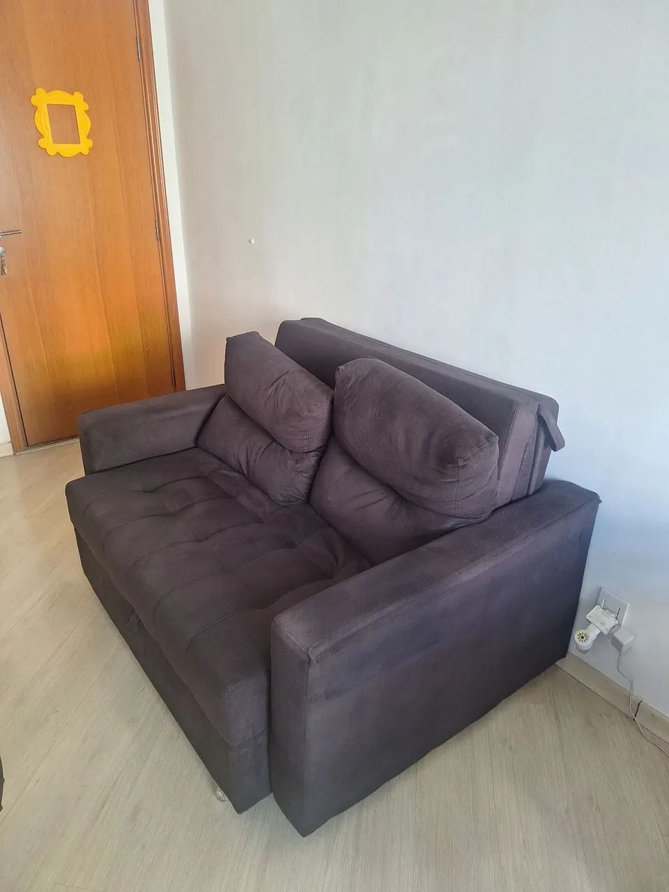Sofá cama 2 lugares preto  - Foto 3