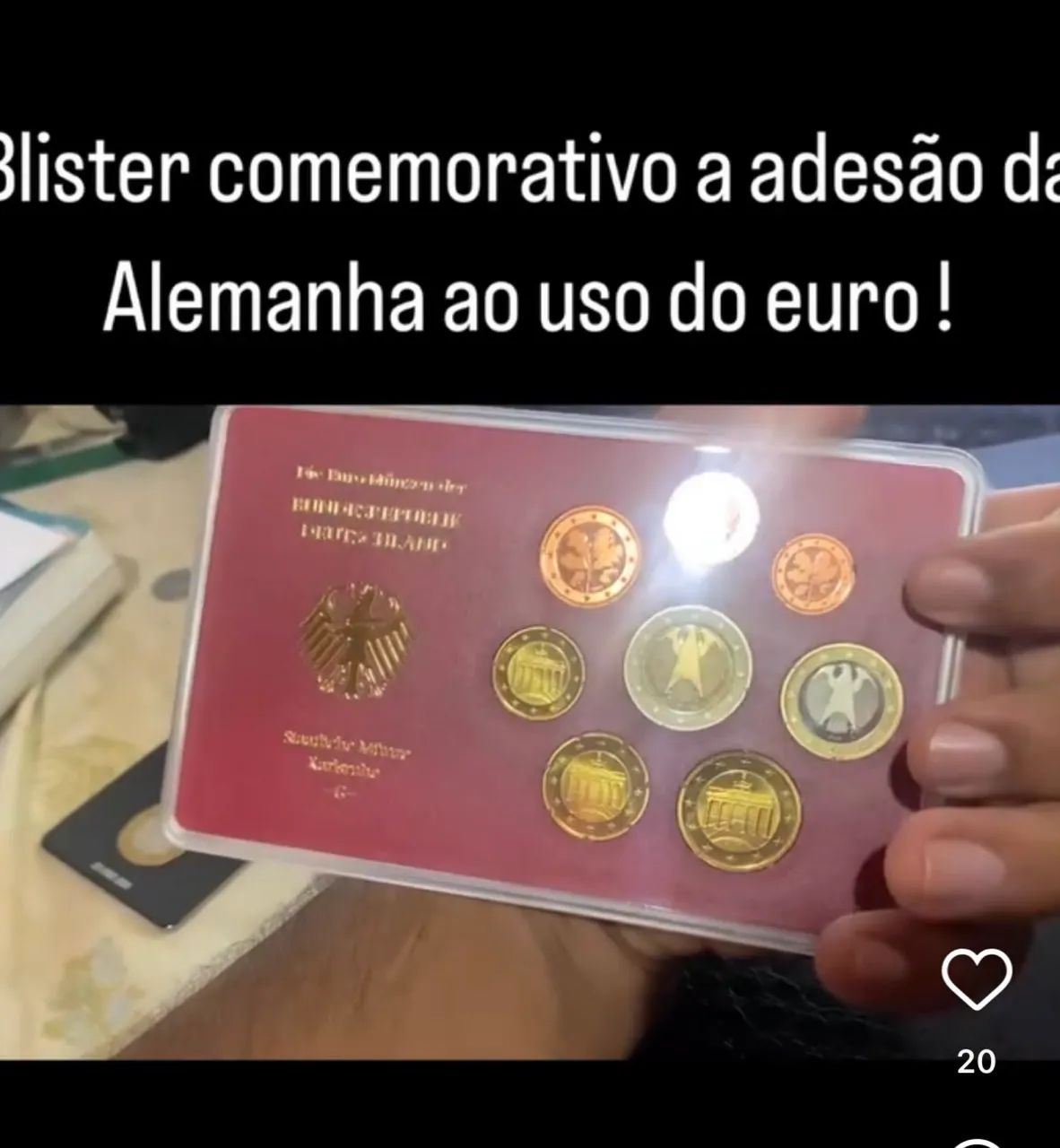 Blister moedas alemãs 