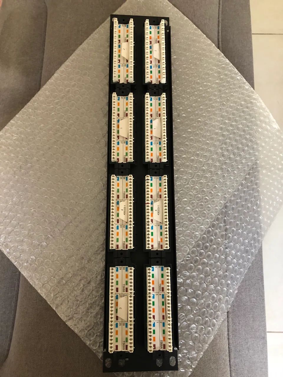 Patch Panel Cat.5e 48 portas RJ45 - Foto 2