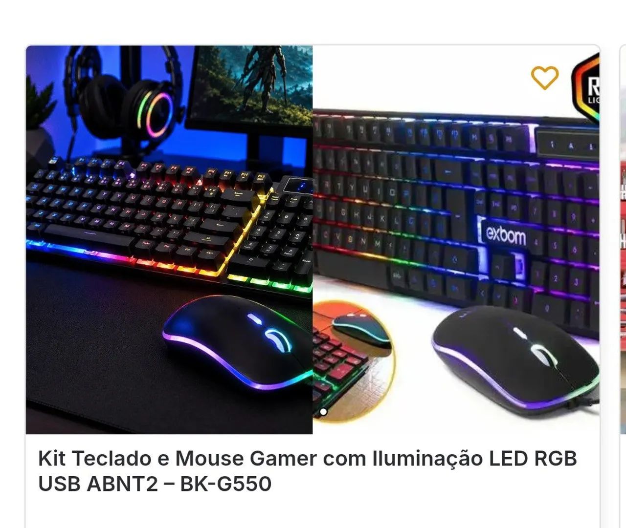 Kit de teclado para computador 