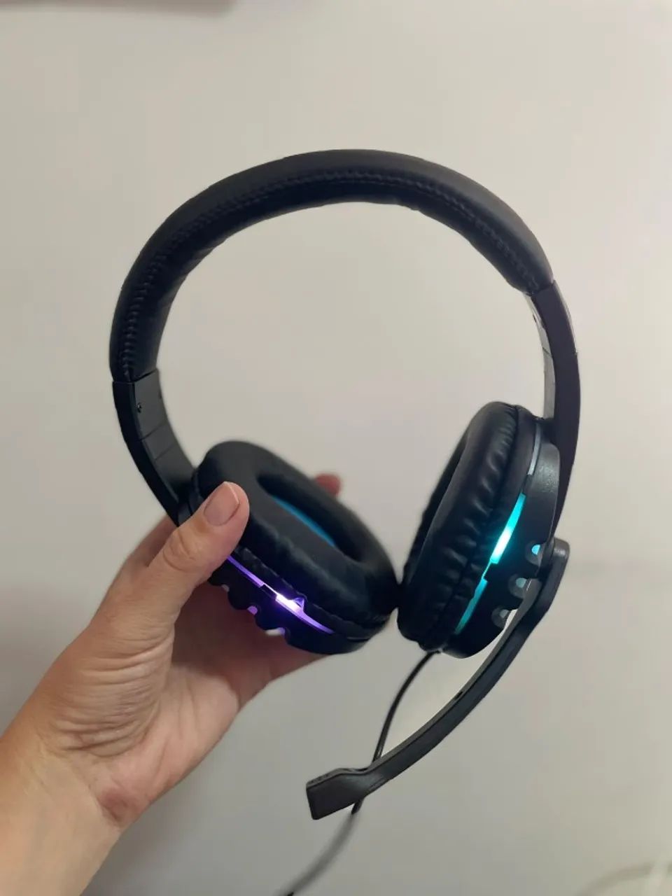 Headset Gamer com Microfone e LED RGB - Foto 3