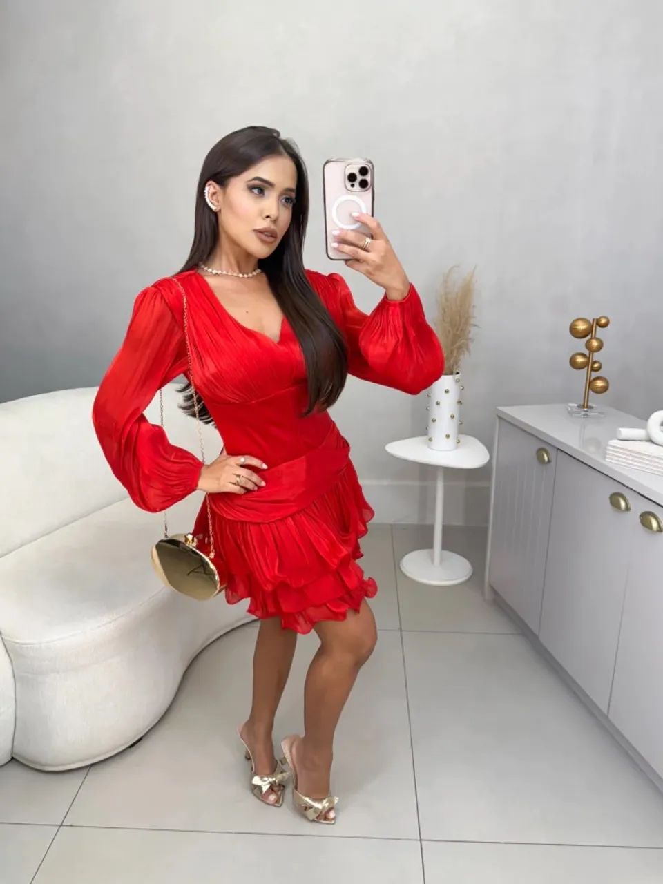 Vestido vermelho - G - Foto 5