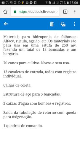 Vendo Hidroponia