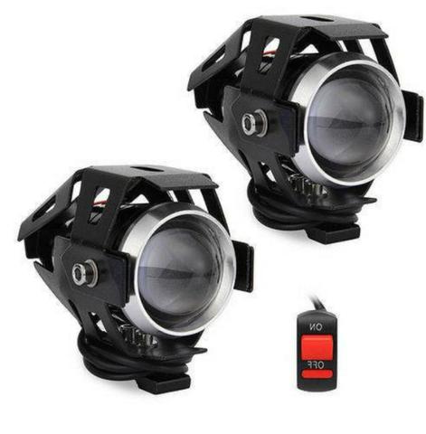 1 par farol milha leds para moto 3 função pisca pisca (anuncio de loja)