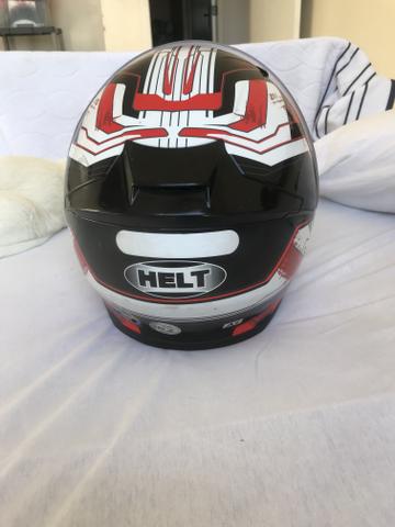 Capacete HELT escamoteavel com sobre viseira - Foto 4