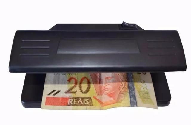 (NOVO) Identificador De Dinheiro Cheques E Documentos Falsos Luz Uv