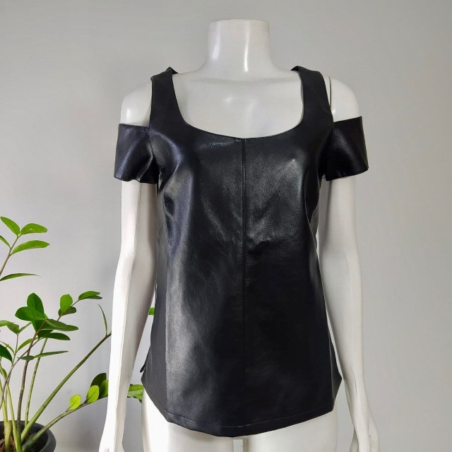 blusa couro ecologico