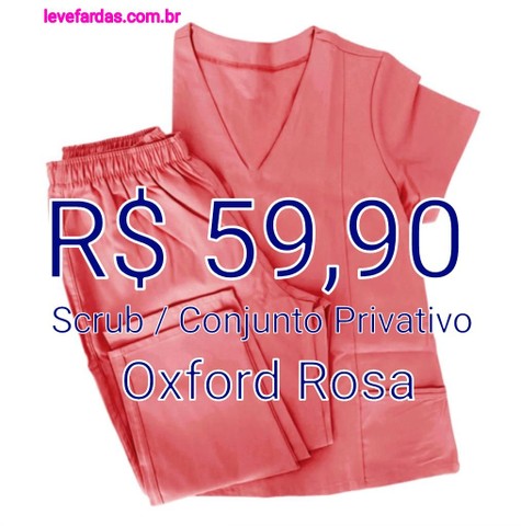 Scrub / Conjunto Privativo - Oxford Rosa