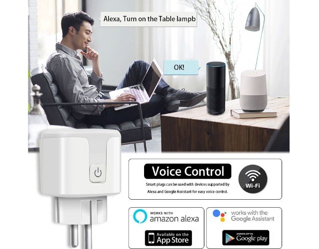 Tomada Inteligente Wifi 20a Alexa Pro Arduino Automação COD-AM466 